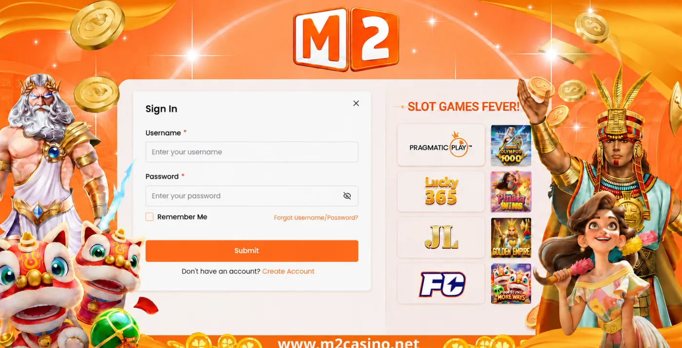 M2 Casino registration
